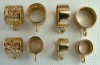 Brass Gold Pendant Sliders Kumihimo Scroll Plain 11mm 10mm 7mm x 1